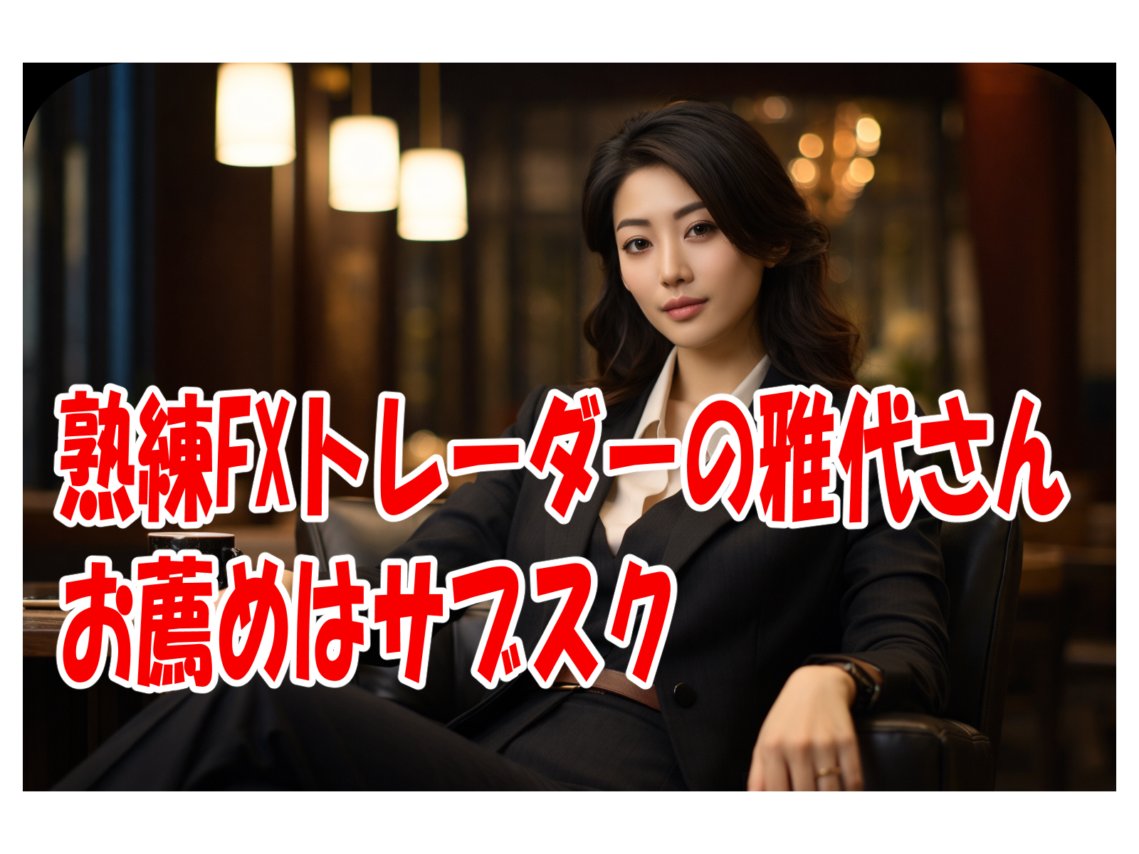 熟練FXトレーダーの雅代さんのお薦めはサブスク