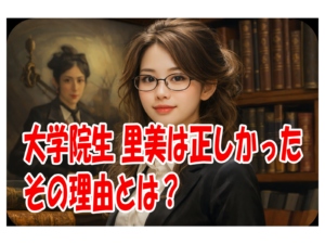 大学院生 里美は正しかった